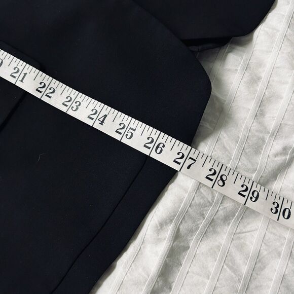 Lauren Ralph Lauren Womens Size 10 Black Wool Blazer FLAW - Picture 13 of 16